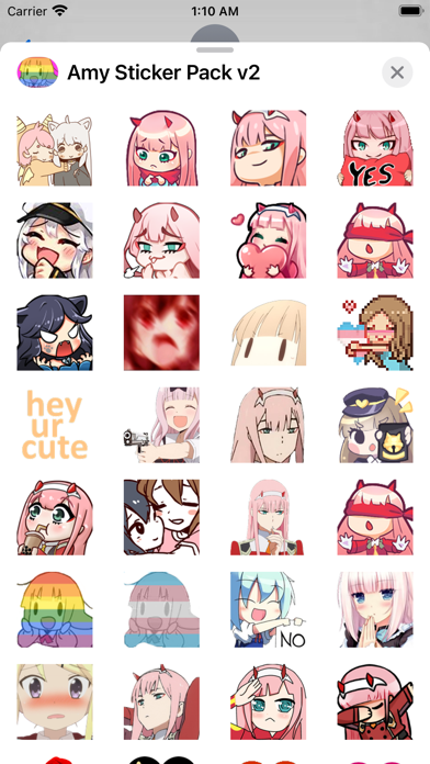Amy Sticker Pack v2 Screenshot 1 - AppWisp.com Amy Sticker Pack v2 Screenshot 1 - AppWisp.com