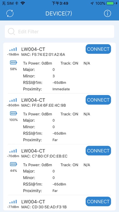 LoRa Tracking Screenshot