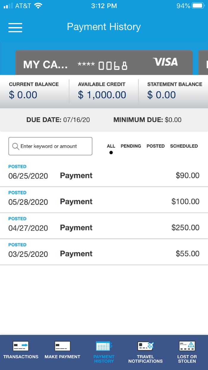 Riverfront Credit Card