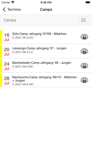 Hessischer Basketball Verband Screenshot