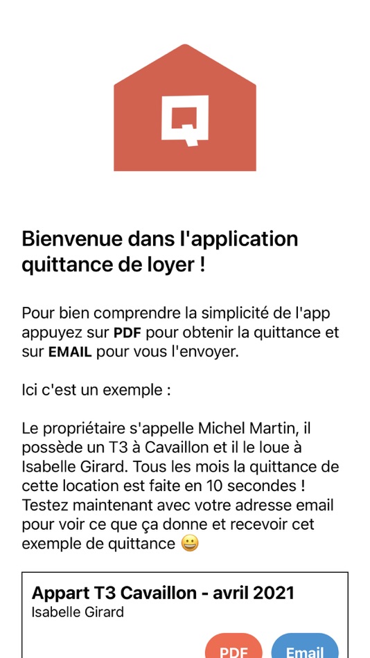 #1. Quittance de loyer (iOS) Ved: ADMIN PLUS