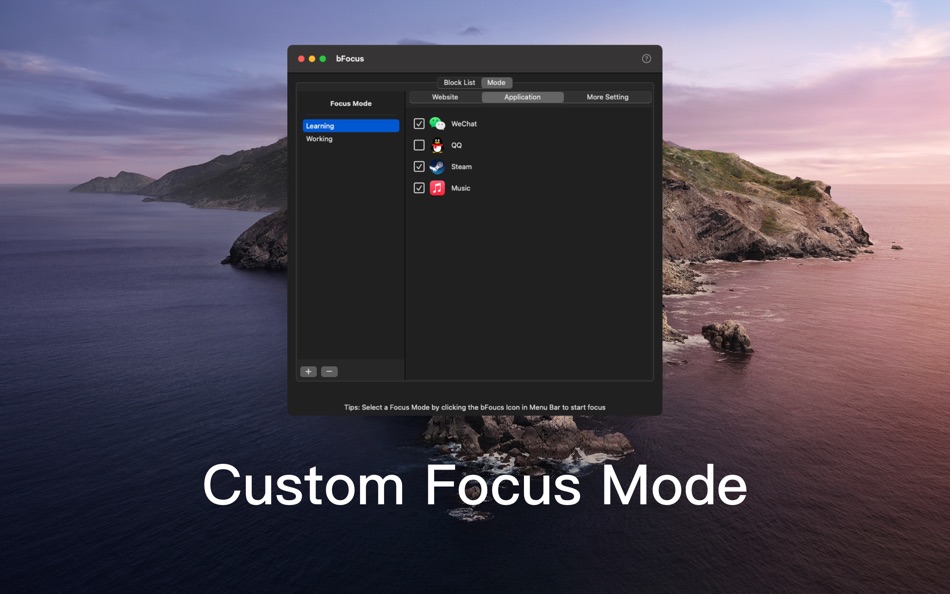 #2. bFocus-Focus & Pomodoro Timer (macOS) Podle: Huizhou Walden Information Technology Co., Ltd.