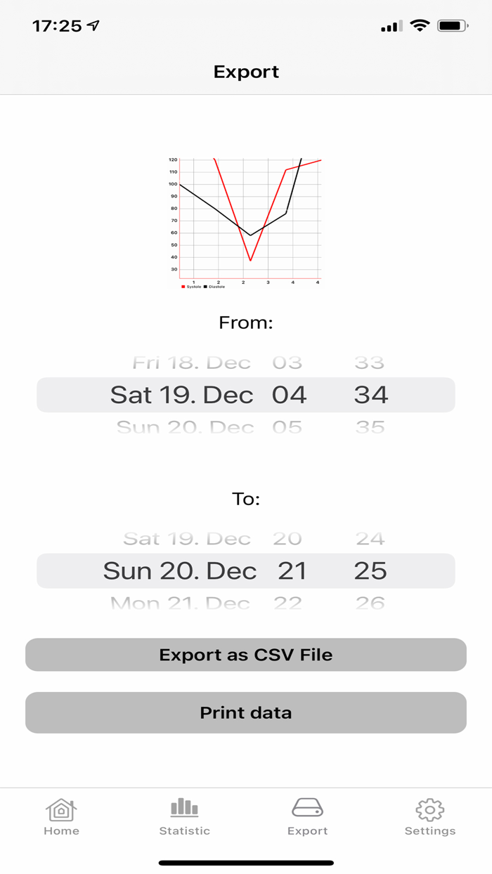 Blood Pressure Diary App