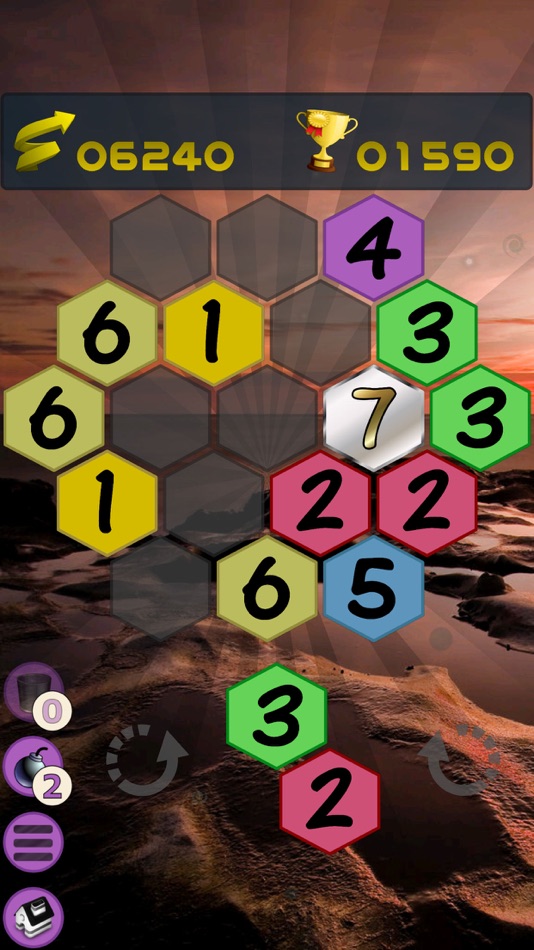#6. Get To 7, hexa puzzle game (iOS) 由: ZingMagic Limited