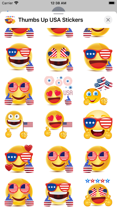 Thumbs Up USA Stickers Screenshot 2 - AppWisp.com Thumbs Up USA Stickers Screenshot 2 - AppWisp.com