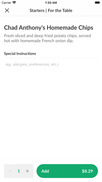 Chad Anthony's Italian Grille Screenshot