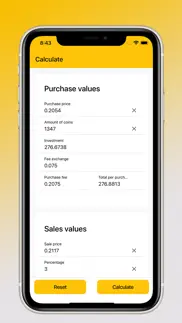 crypto profit calculator iphone screenshot 1