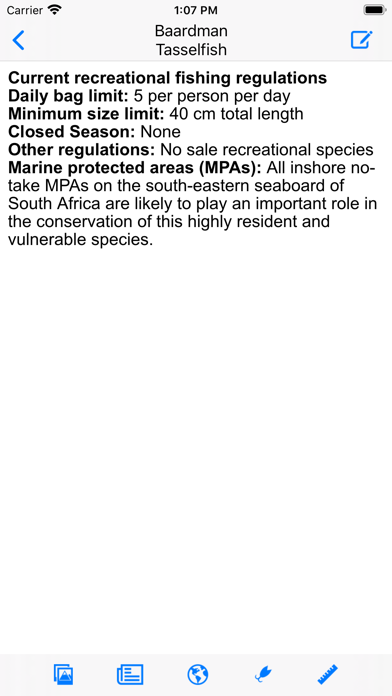 Marine Fish Guide Screenshot