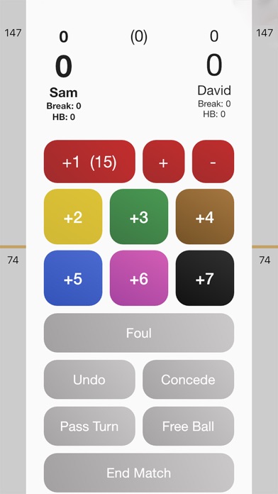 Smart Snooker Scoreboard Screenshot