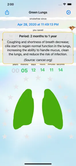 Game screenshot Green Lungs - quit smoking hack
