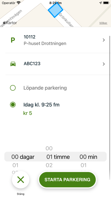 Helsingborgshem: Parkering Screenshot