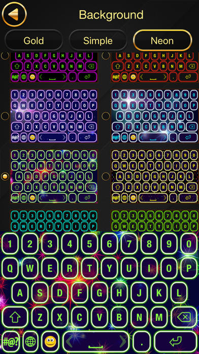 Luxury Gold Keyboard Themes Screenshot