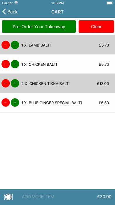 Blue Ginger Kingswinford Screenshot