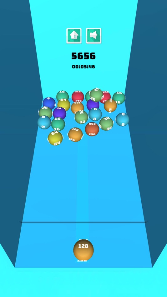 #3. Number Bubbles: Aim & Merge 3D (iOS) Podle: Yalcin Catar