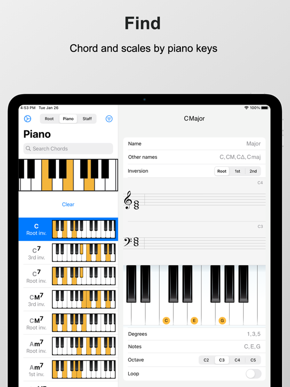 Screenshot #5 pour Piano Chords and Scales Pro