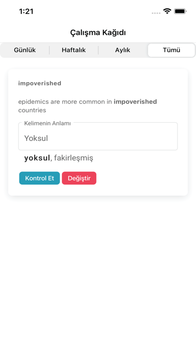 Kelime Defteri Screenshot