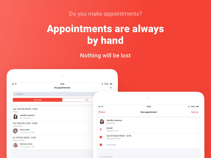 Tap2Visit Client Appointment