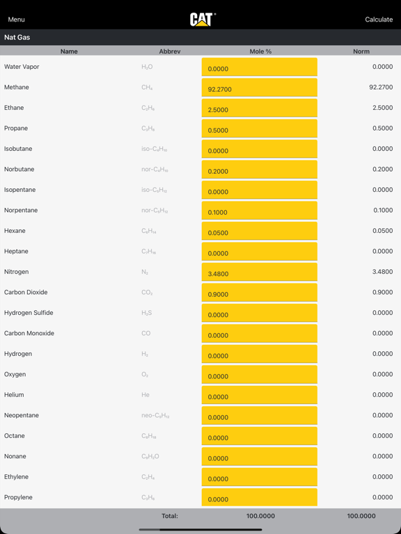 Screenshot #6 pour Cat® Methane Number Calculator