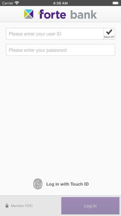 Forte Bank Biz Mobile Banking Screenshot