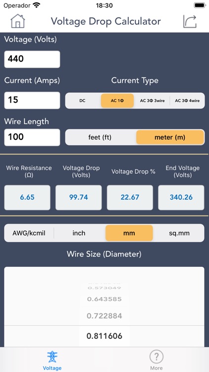 Voltage Drop Calculator. screenshot-4