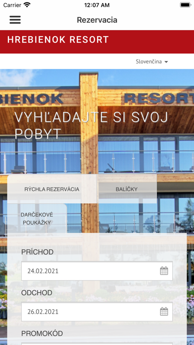 Screenshot #1 pour Hrebienok Resort