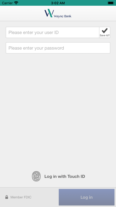 Wayne Bank Business Mobile Screenshot