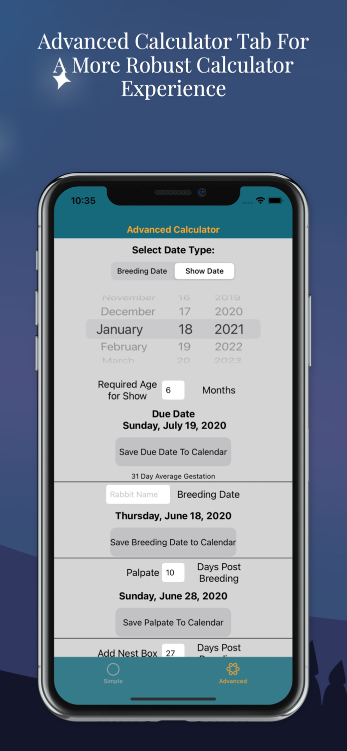 Rabbit Due Date Calculator