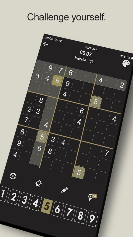 #3. Sudoku: Clean look (iOS) 由: ANTADA TECHNOLOGY COMPANY LIMITED