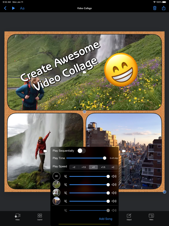 Video Collage - Stitch Videos