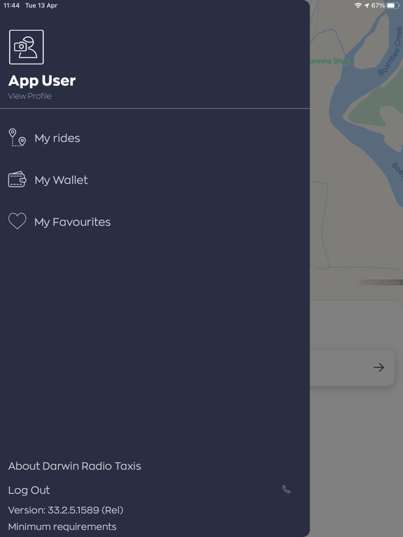 Screenshot #4 pour Darwin Radio Taxis