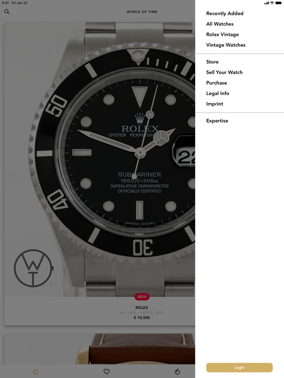 Meertz - WORLD OF TIME iPad screenshot 5 - Shopping app