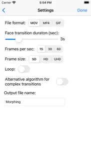 face video morph animator iphone resimleri 3