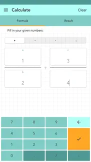 simple fraction calculator iphone screenshot 1