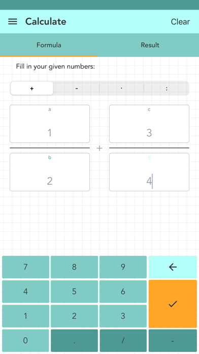 Simple Fraction Calculator Screenshot