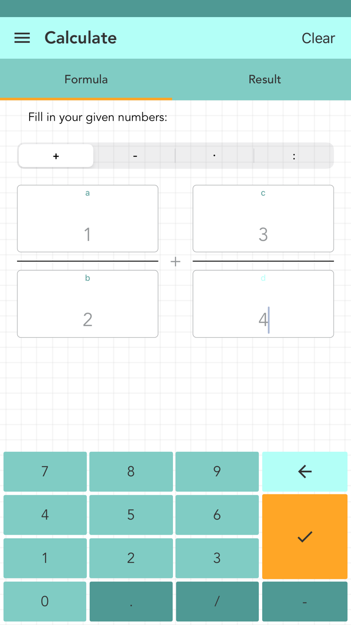 Simple Fraction Calculator
