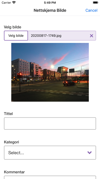 Screenshot #3 pour Nettskjema Bilde