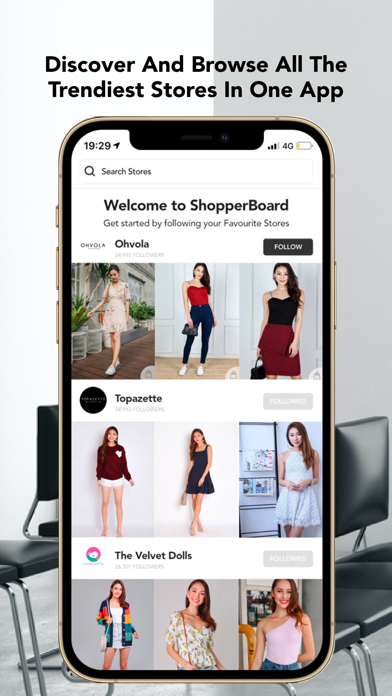 ShopperBoard Fashion Shopping Screenshot