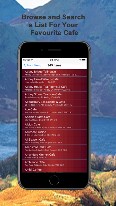 U.K. Biker Cafes Screenshot
