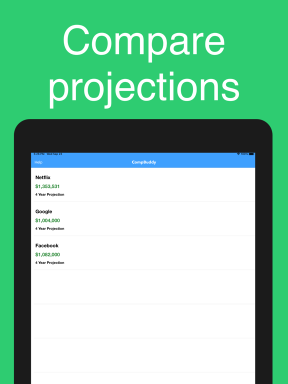 CompBuddy: Total Compensation iPad screenshot 4 - Finance app