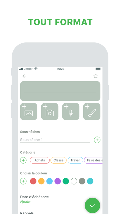 Screenshot #3 pour Bloc-notes, listes, calendrier