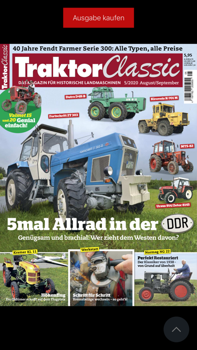 Traktor Classic Magazin Screenshot