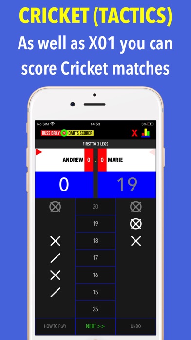 Russ Bray Darts Scorer screenshot1