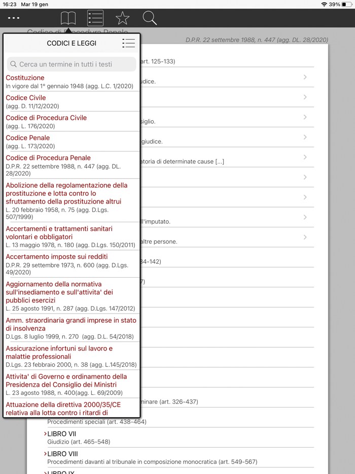 Codici Civile e Penale