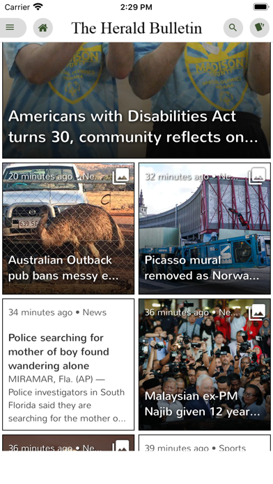 The Herald Bulletin Screenshot