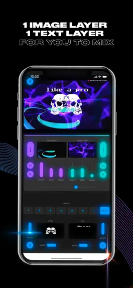 Game screenshot DJVJ - visuals for music hack
