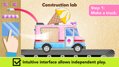 Amazing Ice Cream Truck Game with Alex and Dora: Kids Vehicles 2 screenshot 3