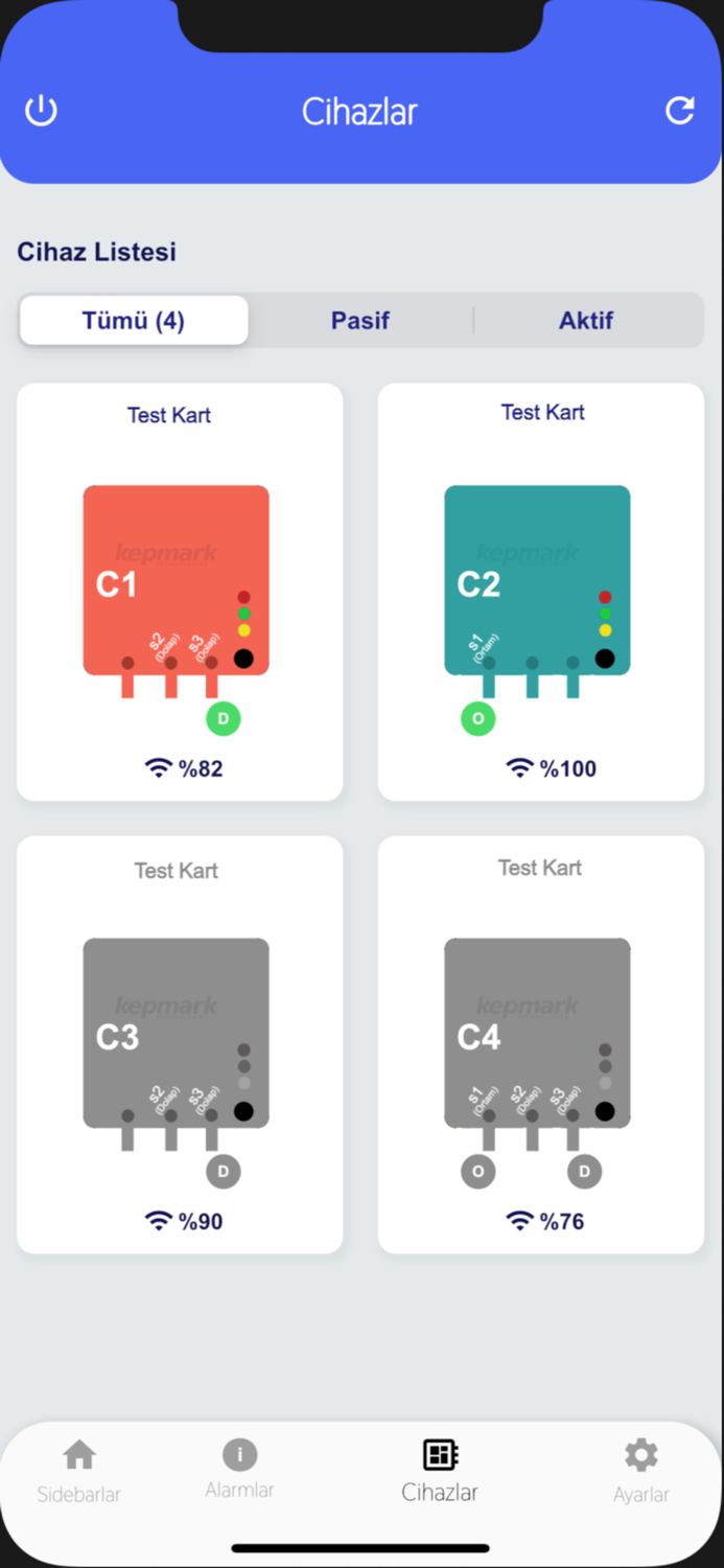 Kepmark Isı Nem Takip Sistemi