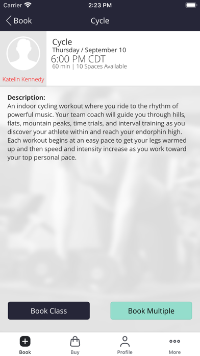 Bluewater Fitness App Screenshot
