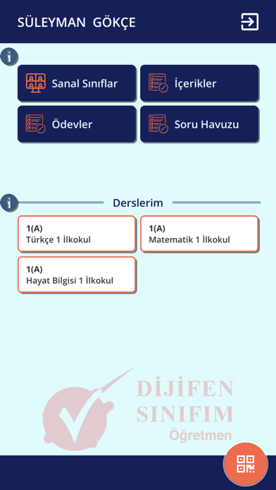 Dijifen Sınıfım Öğretmen Screenshot