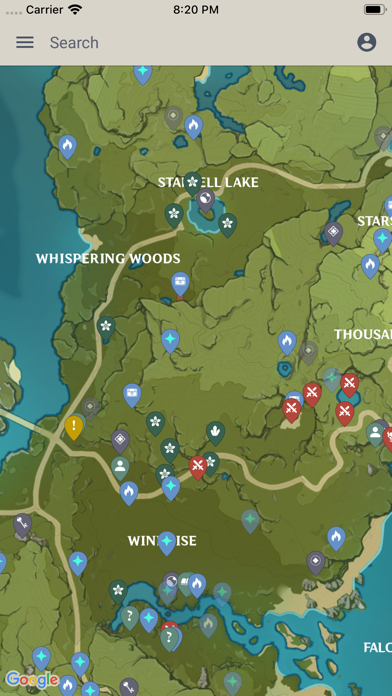 Unofficial Map: Genshin Impact Screenshot